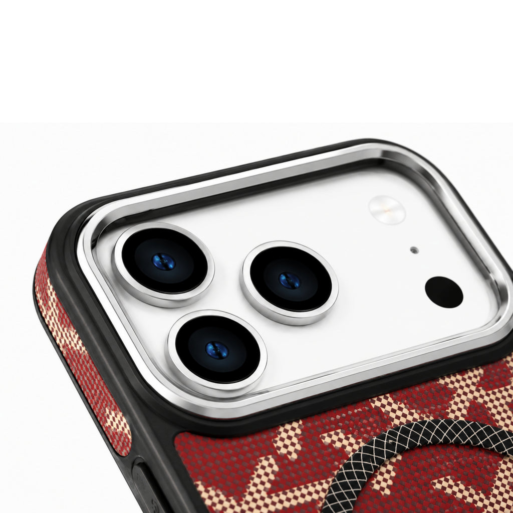 iPhone 17 Pro Max Magnetic Shockproof Street Fashion - Red