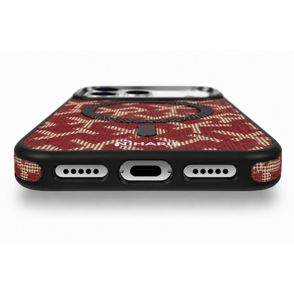 iPhone 17 Pro Max Magnetic Shockproof Street Fashion - Red