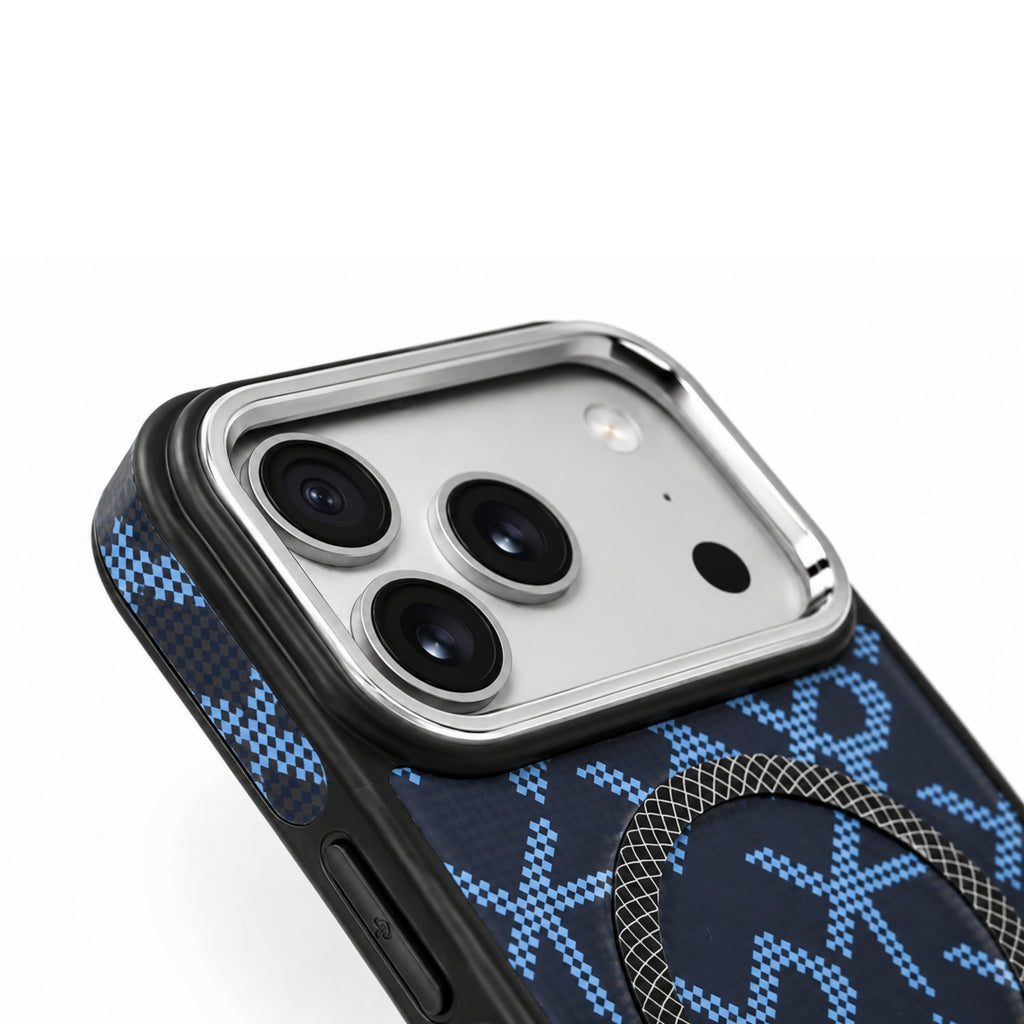 iPhone 17 Pro Max Magnetic Shockproof Street Fashion - Blue
