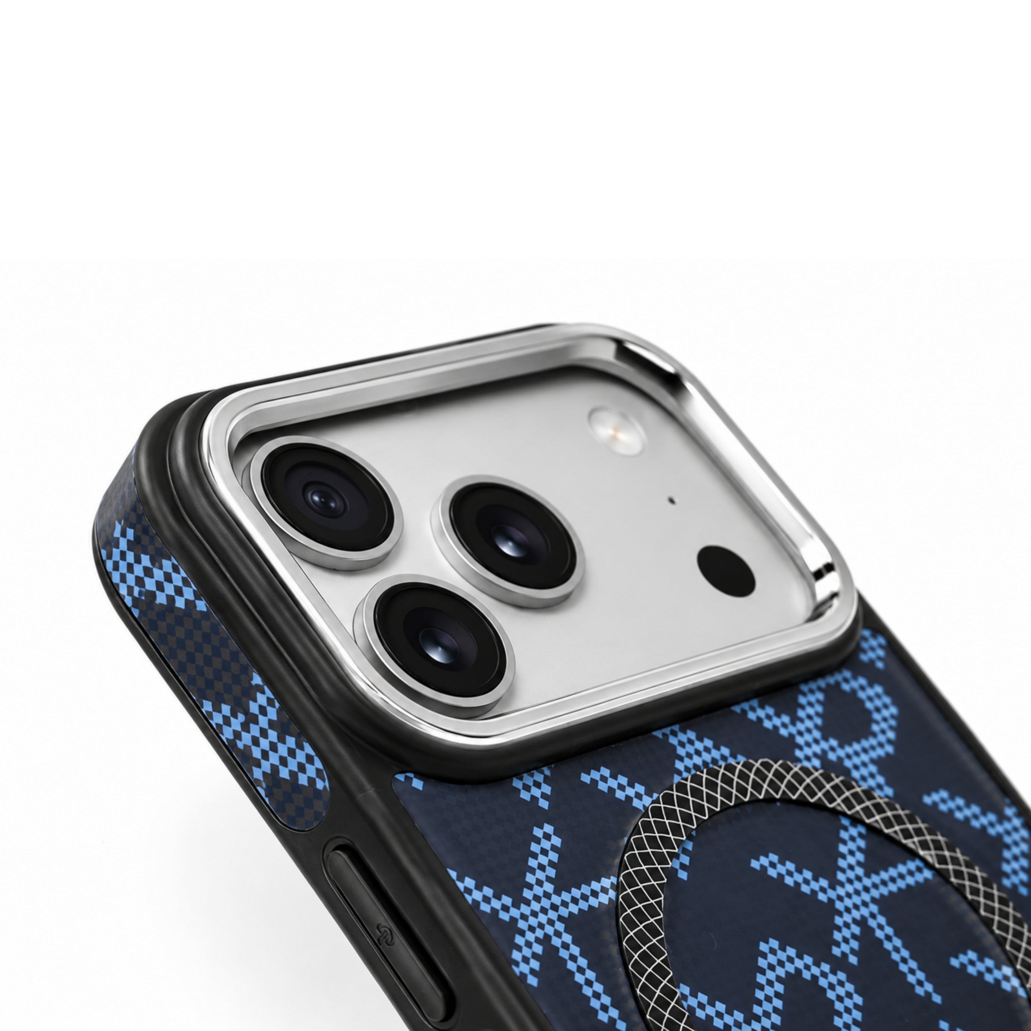 iPhone 17 Pro Max Magnetic Shockproof Street Fashion - Blue