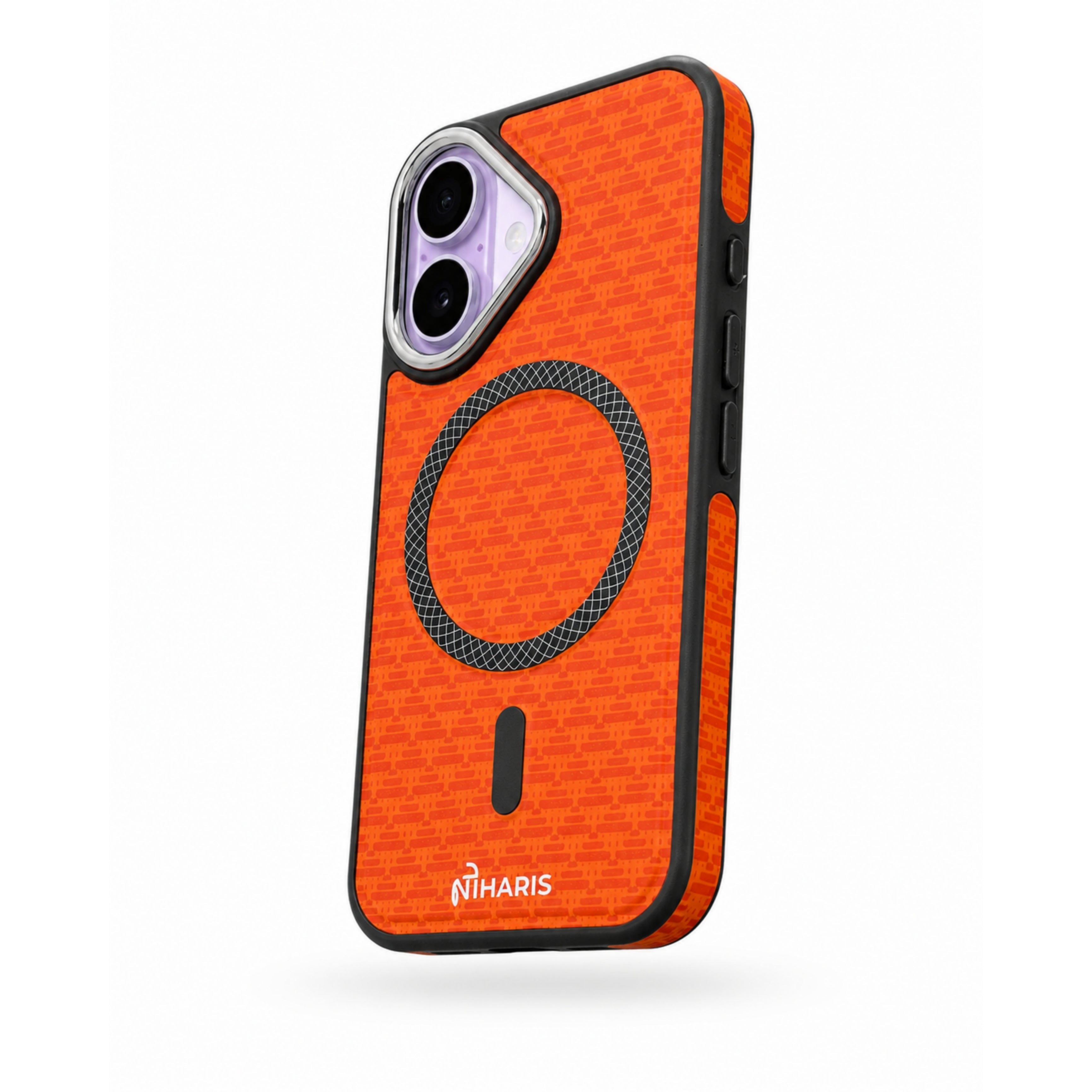 iPhone 17 Magnetic Shockproof City Scenery - Orange