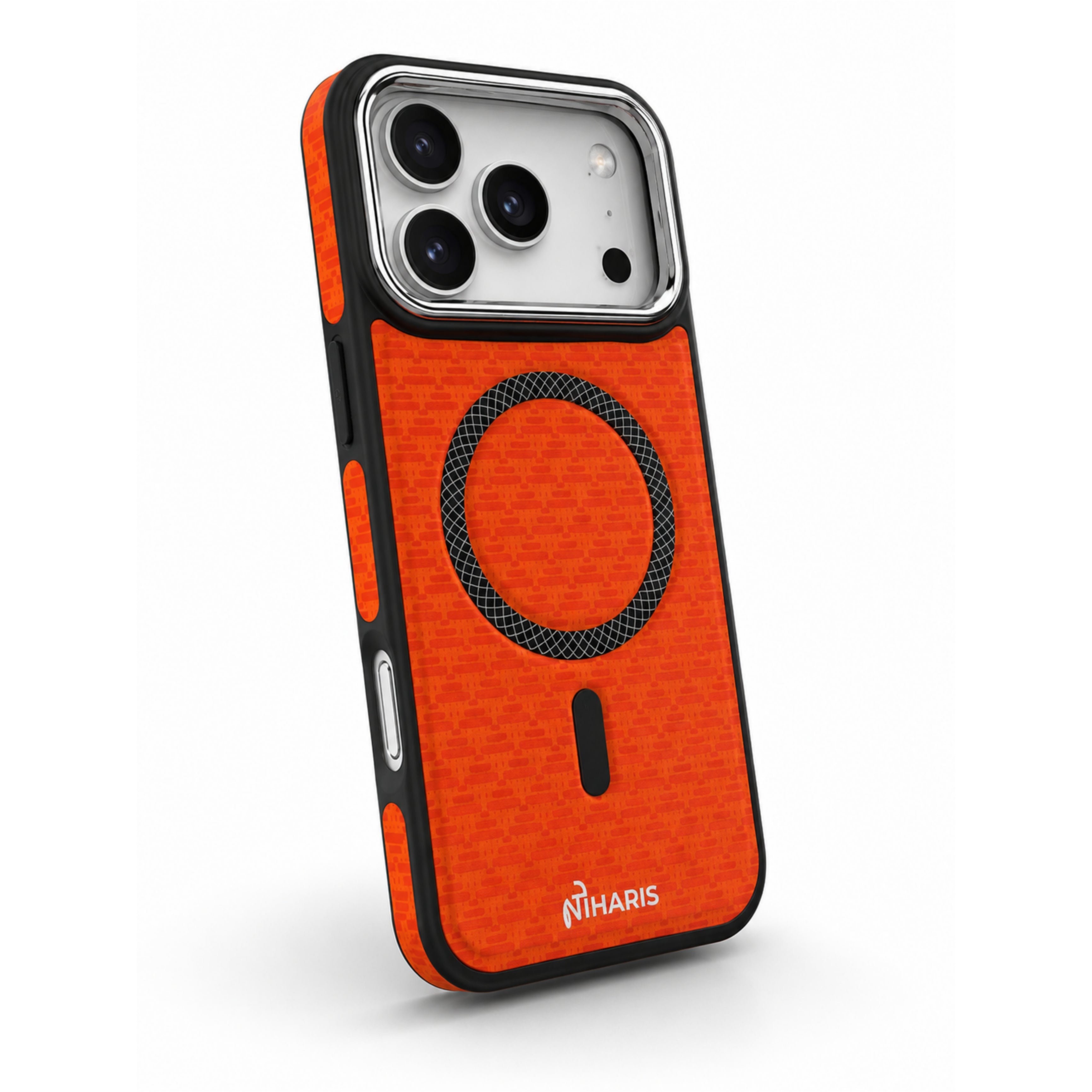 iPhone 17 Pro Magnetic Shockproof City Scenery - Orange