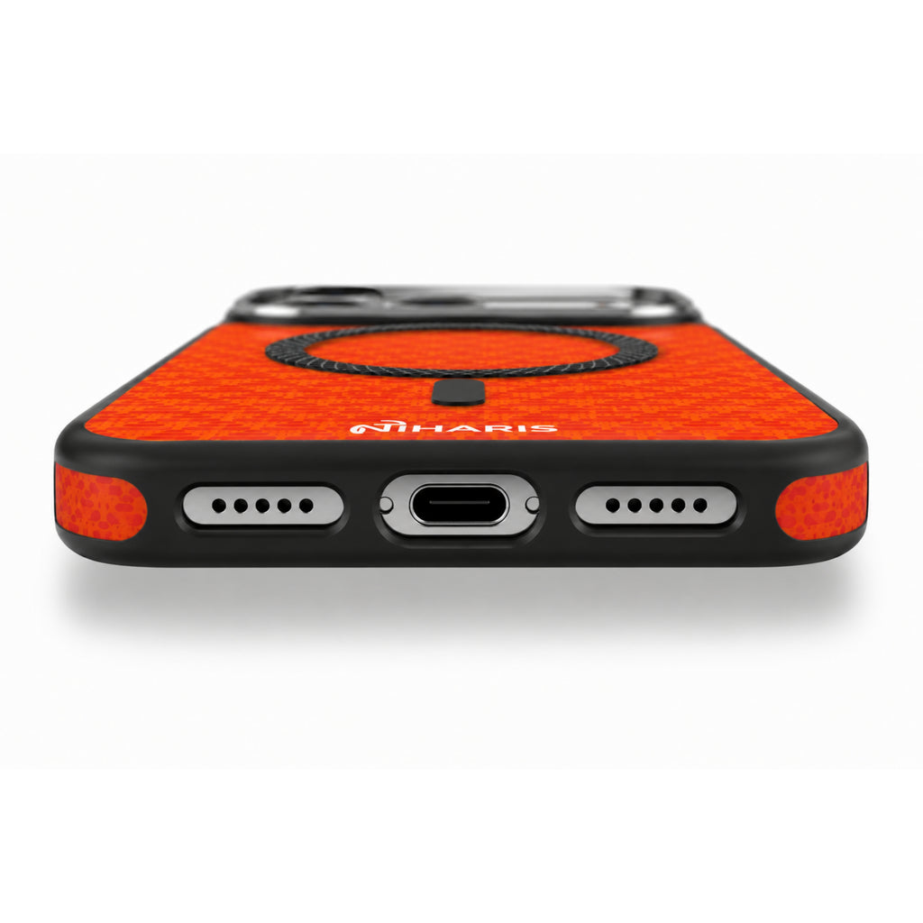 iPhone 17 Pro Max Magnetic Shockproof City Scenery - Orange