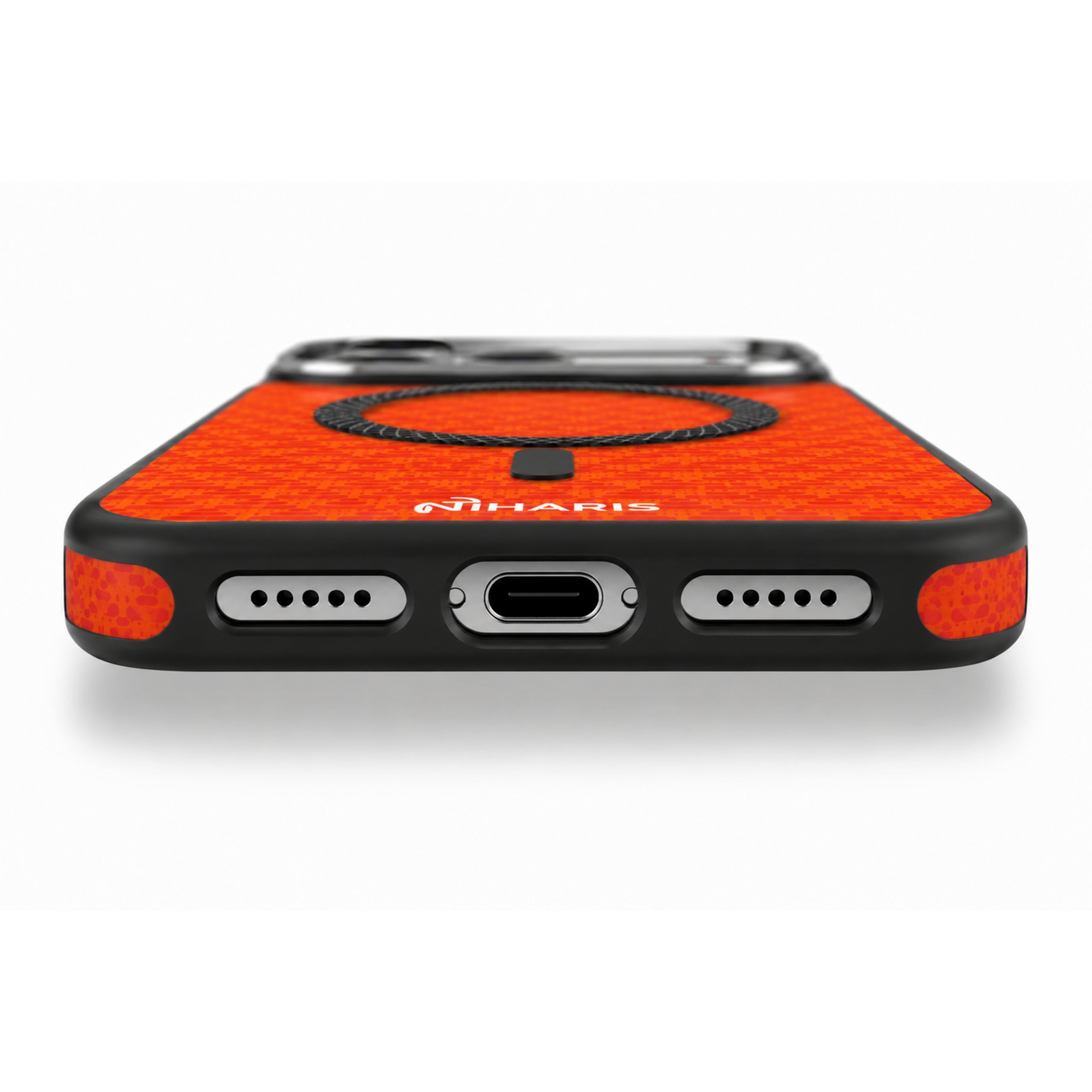 iPhone 17 Pro Max Magnetic Shockproof City Scenery - Orange