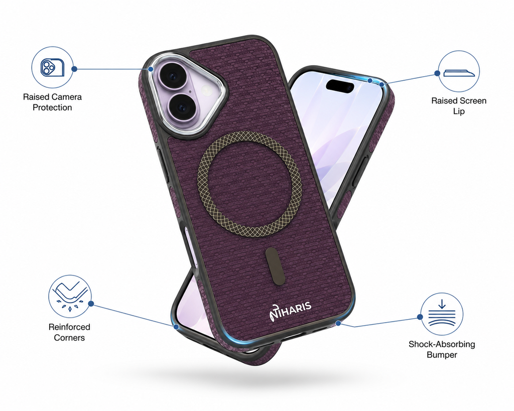 iPhone 17 MagSafe Shockproof City Scenery - Lavender