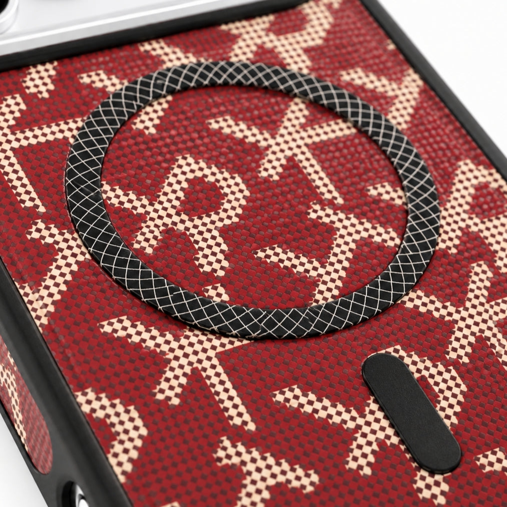 iPhone 17 Pro Max Magnetic Shockproof Street Fashion - Red