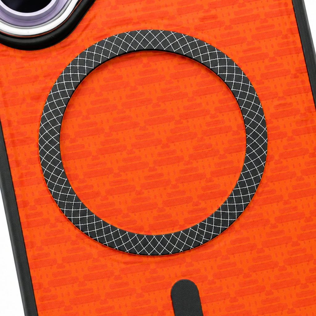 iPhone 17 Magnetic Shockproof City Scenery - Orange