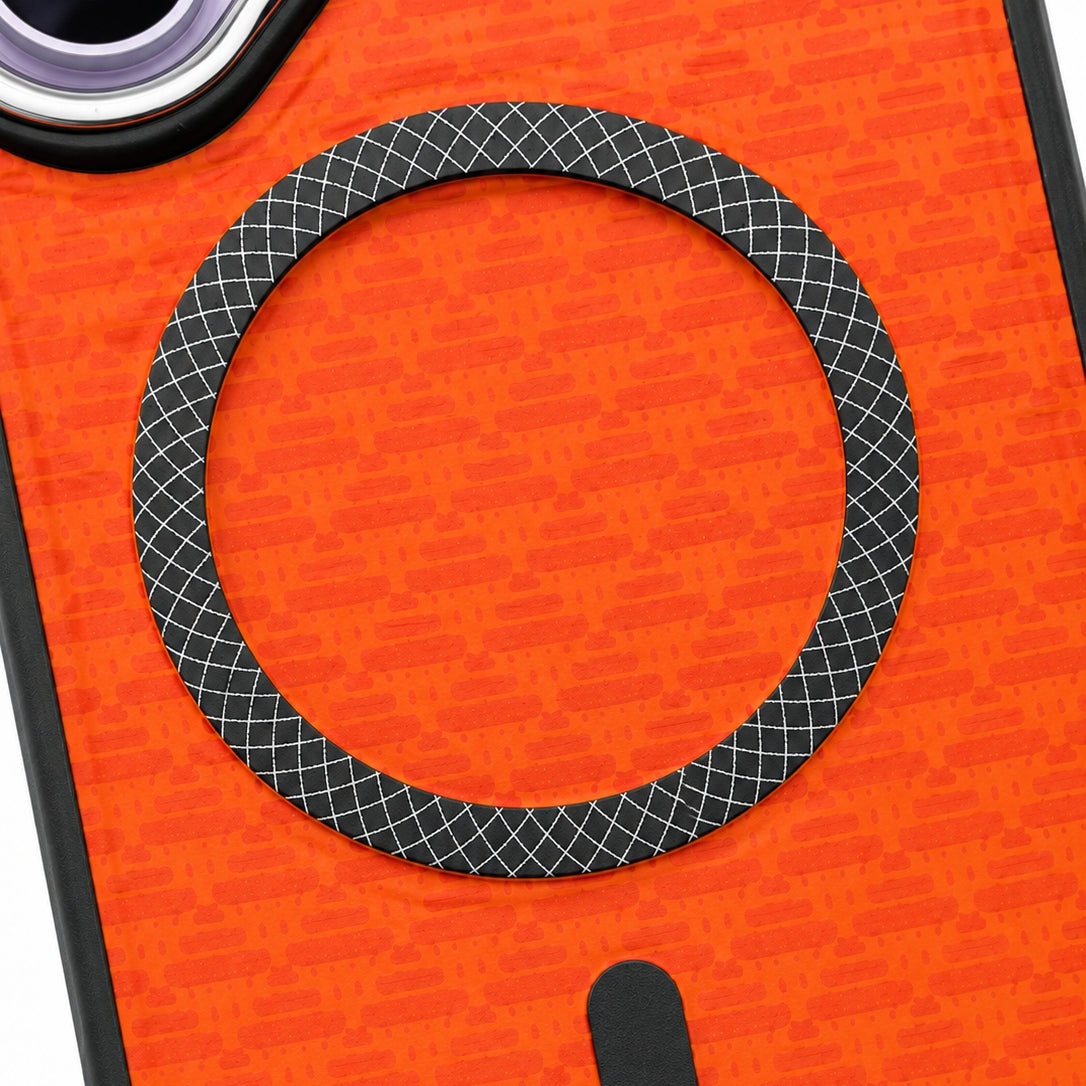 iPhone 17 Magnetic Shockproof City Scenery - Orange